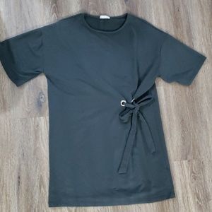 Cotton Bleu gray sweater tunic